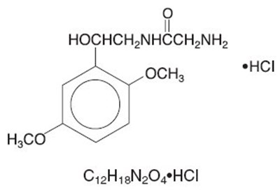 Midodrine Hydrochloride Structural Formula (Image 01)