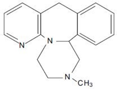 mirtazapine-str.jpg Chemical Structure - mirtazapine str