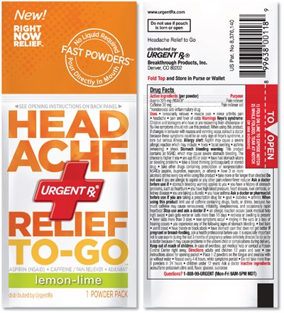 headache-01.jpg Principal Display Panel - Pouch Label - headache 01