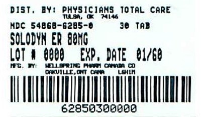 6285.jpg PRINCIPAL DISPLAY PANEL - 80 mg Bottle Label - 6285