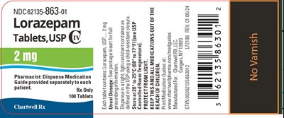 lorazepam-tabs-usp-2mg-bottle-label.jpg image description - lorazepam tabs usp 2mg bottle label