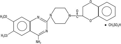 Chemical Structure - doxazosin 01