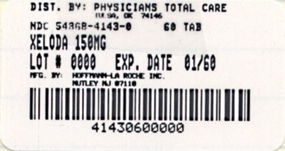 PRINCIPAL DISPLAY PANEL - 150 mg Tablet Bottle Label - 4143