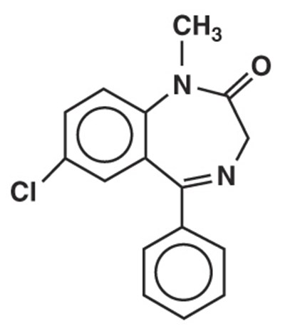 Structural Formula Of Diazepam Injection, Usp (Diazepam 02)