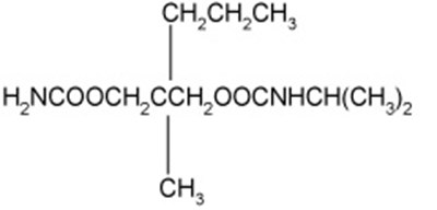 STRUCTURAL FORMULA OF CARISOPRODOL - carisoprodol 1