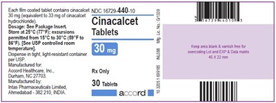 cinacalcet-30mg-30tab-lab.jpg PRINCIPAL DISPLAY PANEL - cinacalcet 30mg 30tab lab