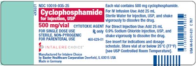 image-02.jpg Cyclophosphamide Intalere Choice Representative Container Lbl 10019-935-25 - image 02