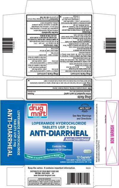 Principal Display Panel (2 mg Caplet Blister Pack Carton)
