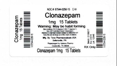 Bottle Label 1mg (67544 256 15)
