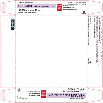 PRINCIPAL DISPLAY PANEL - 30,000 USP Units/30 mL Vial Tray - heparin 08