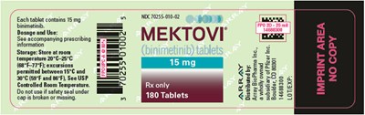 mektovi-03.jpg PRINCIPAL DISPLAY PANEL - 15 mg Tablet Bottle Carton - mektovi 03