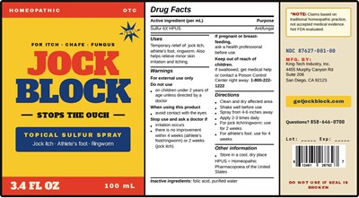 Jock Block 100ml Label (Jockblock 100ml Label)