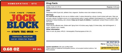 Jock Block 20ml Label (Jockblock 20ml Label)