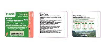 Label Ollois Rhus Tox 30c