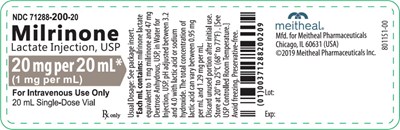 Principal Display Panel – 20 mg Per 20 mL Vial Label (Mil02 0002 04)