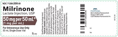 Principal Display Panel – 50 mg Per 50 mL Vial Label (Mil02 0002 06)