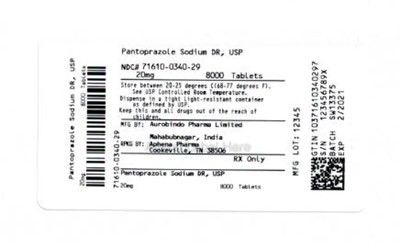 Bottle Label 20 mg (71610 0340 29)
