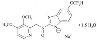 Chemical Structure (Pantoprazole Str)