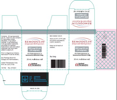 remodulin-07.jpg PRINCIPAL DISPLAY PANEL - 50mL Vial Carton - remodulin 07