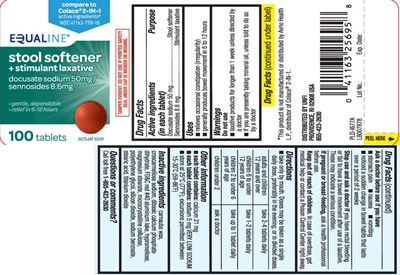 Docusate Sodium 50 mg, Sennosides 8.6 mg (Stool With Laxative 8 6 mg Tablets Tcl 1)