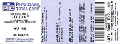 image of 40 mg package label - 4226