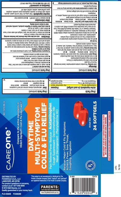 Acetaminophen 325 mg, Dextromethorphan Hbr 10 mg, Phenylephrine HCl 5 mg (Daytime Pe Softgels Pur 1)