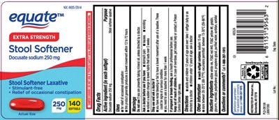 Docusate Sodium 250 mg (Docusate Sodium 250 mg Extra Strength Pat 1)