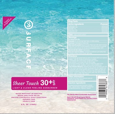 Label.jpg Surface Sun Sheer Touch SPF 30 Sunscreen - Label