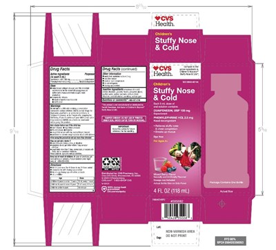 Cvs Children's Stuffy Nose And Cold Relief Syrup (Stuffynose Fig1)