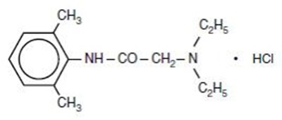The Structural Formula Of Lidocaine HCl. (Qkit 01)