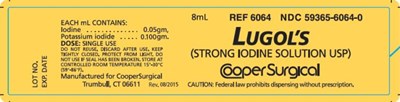Principal Display Panel8ml       Ndc 59365-6064-0lugol’s (strong Iodine Solutions Usp) (Qkit 07)