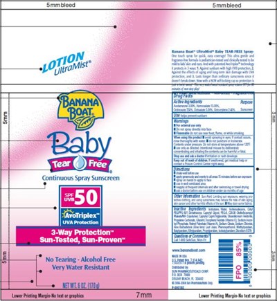 Principal Display Panelbanana Boat Ultramist Baby Tear Free Continuous Spray Spf 50 (Banana Boat Ultramist Baby Tear Free Continuous Sp 01)