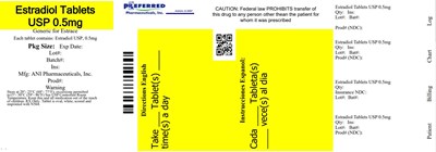 Estradiol Tablets Usp 0.5mg (Container1)