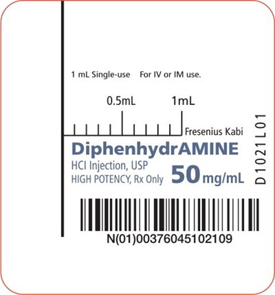 dip09-0002-08.jpg PACKAGE LABEL - PRINCIPAL DISPLAY – Diphenhydramine 1 mL Syringe Label - dip09 0002 08
