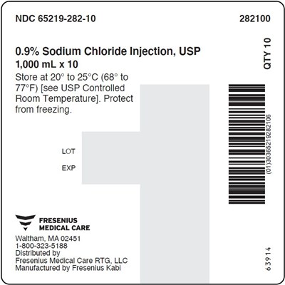 Package Label – Principal Display Panel – Sodium Chloride 1000 mL Case Label (Sod0q 0006 03)