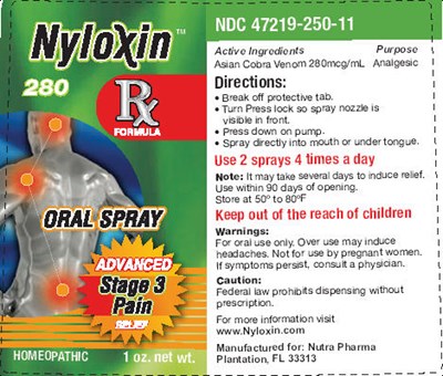 1.0 Oz Spray Bottle Label (Nyloxin Figure 1)