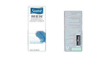 Suave Dandruff SH/CD 14.5 oz front and back PDP - SuaveDandruff14pt5frandback
