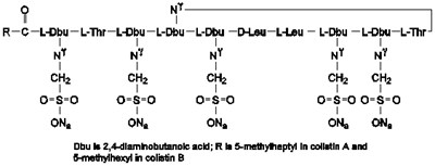 Chemical Structure (Coly Mycin M 1)
