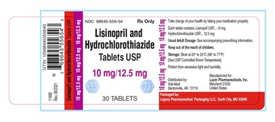 Lisinopril and Hydrochlorothiazide Tablets, USP 10 mg/12.5 mg - lisinopril and hctz tabs   lupin walmart 3