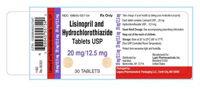 Lisinopril and Hydrochlorothiazide Tablets, USP 20 mg/12.5 mg - lisinopril and hctz tabs   lupin walmart 4