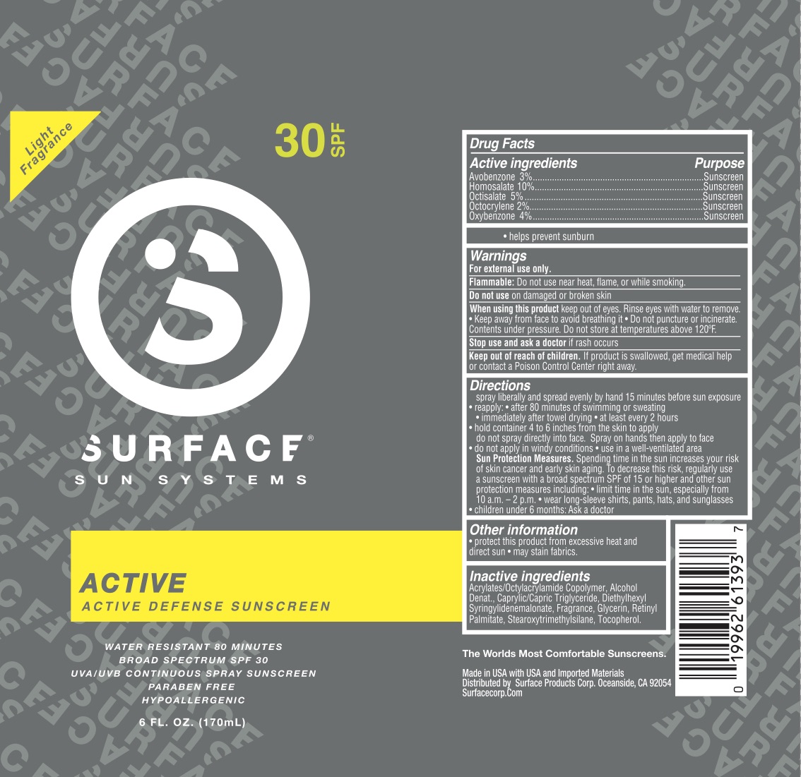 Product Images Surface Sun Active Defense Spf 30 Sunscreen Photos ...