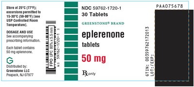 eplerenone-10.jpg PRINCIPAL DISPLAY PANEL - 50 mg Tablet Bottle Label - eplerenone 10