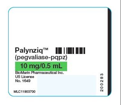 10 mg Syringe Label - palynziq 27