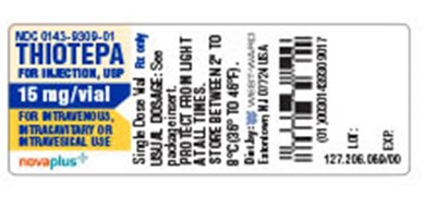 Thiotepa for Injection, USP vial label image - thiotepa for injection usp novaplus 2
