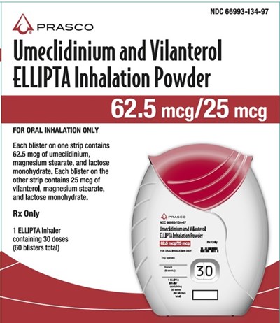 Umeclidinium And Vilanterol Ellipta 30 Dose Carton (Umeclidinium Vilanterol Ellipta Spl Graphic 23)
