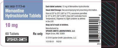 memantine-11.jpg PRINCIPAL DISPLAY PANEL - 10 mg Tablet Bottle Label - memantine 11