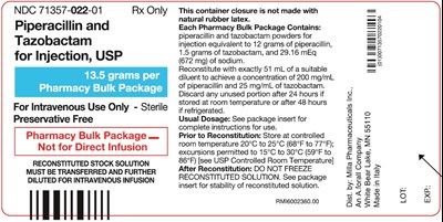 "image Description" (Pipe And Tazo Inj 51ml Vial Label)