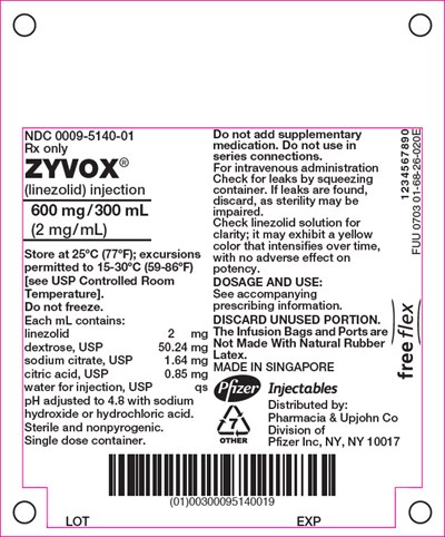 zyvox-06.jpg PRINCIPAL DISPLAY PANEL - 300 mL Bag Label - zyvox 06