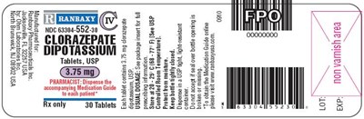 30's bottle label - clorazep1