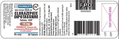clorazep3.jpg 30's bottle label - clorazep3